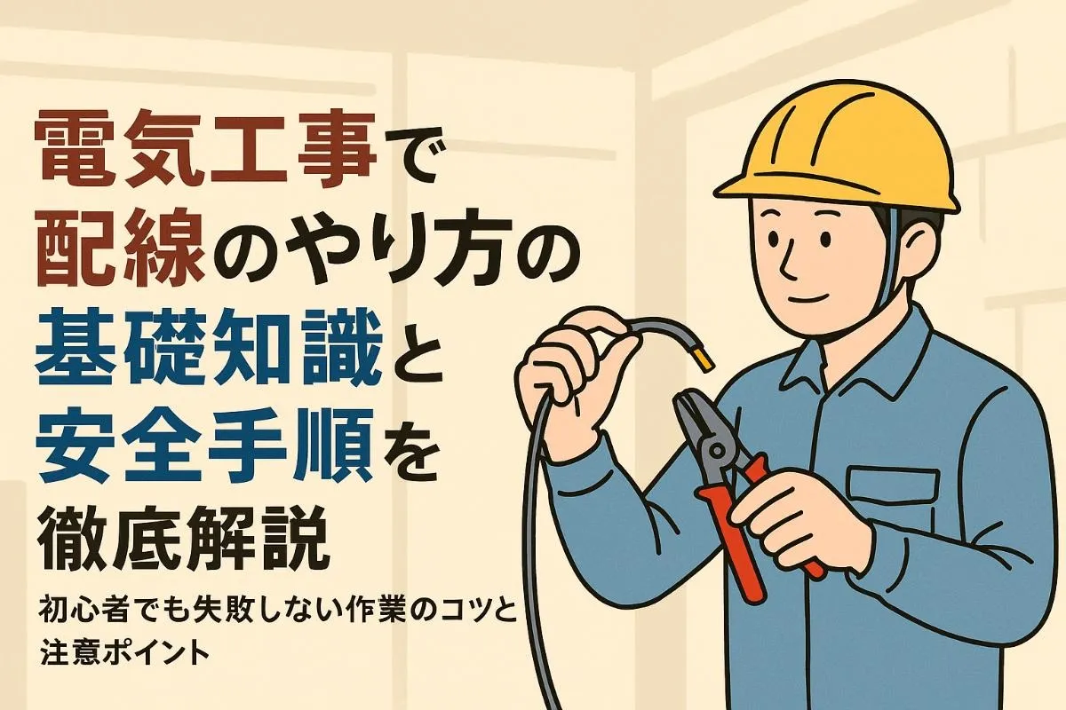 電気工事で配線のやり方の基礎知識と安全手順を徹底解説｜初心者でも失敗しない作業のコツと注意ポイント