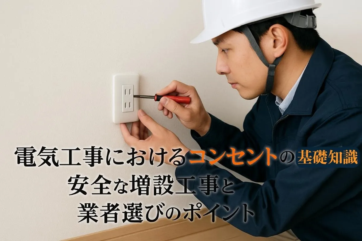 電気工事でコンセントの基礎知識と安全な増設工事と業者選びの重要ポイント