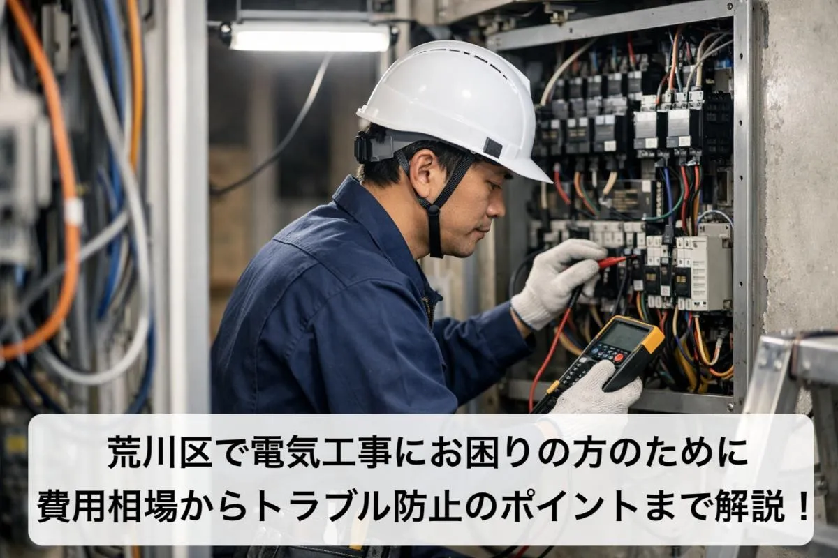 荒川区で電気工事にお困りの方のために費用相場からトラブル防止のポイントまで解説！